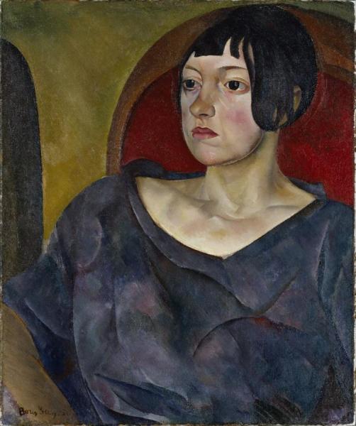 Portrait Of A Woman by Boris Grigoriev Oil Painting Reproductions