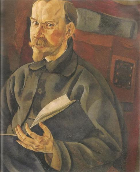 Portrait Of Boris Kustodiev by Boris Grigoriev