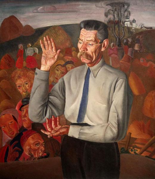 Portrait Of Maxim Gorky by Boris Grigoriev