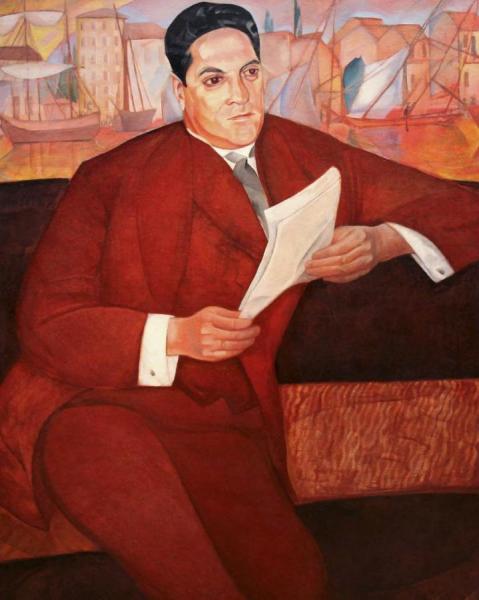 Portrait Of S.i. Mollo by Boris Grigoriev