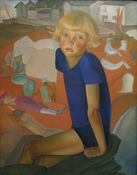Portrait Of The Artist's Son Kirill by Boris Grigoriev