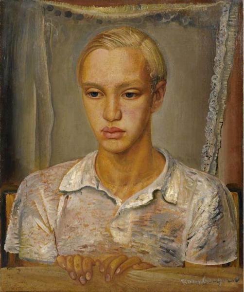 Portrait Of The Artist's Son Kirill by Boris Grigoriev