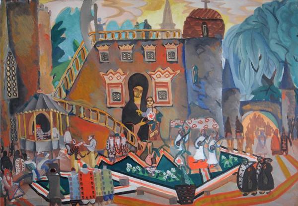 Stage Design For "the Snowmaiden" by Boris Grigoriev