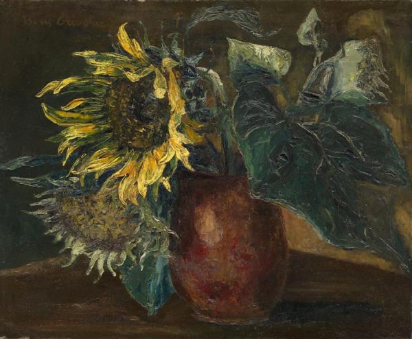 Still Life With Sunflowers by Boris Grigoriev