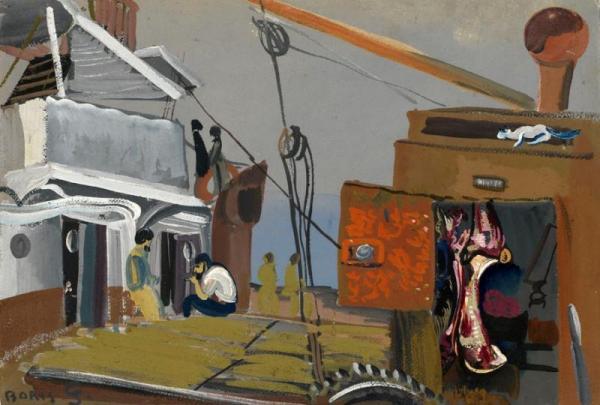 Sur Un Cargo by Boris Grigoriev