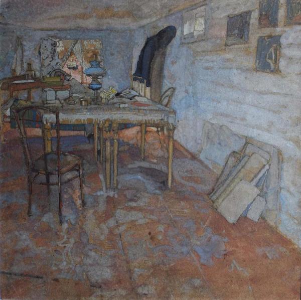 The Artist's Studio In The Crimea by Boris Grigoriev