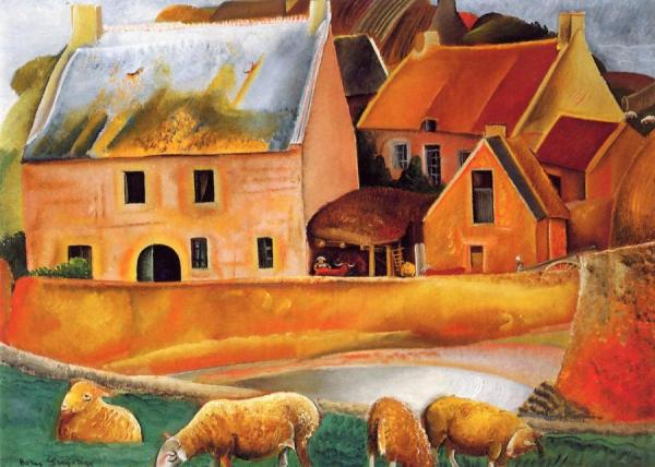 The Farm by Boris Grigoriev