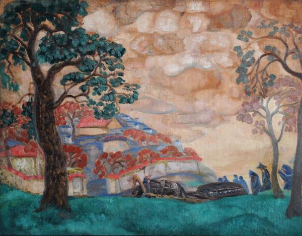 The Funeral by Boris Grigoriev