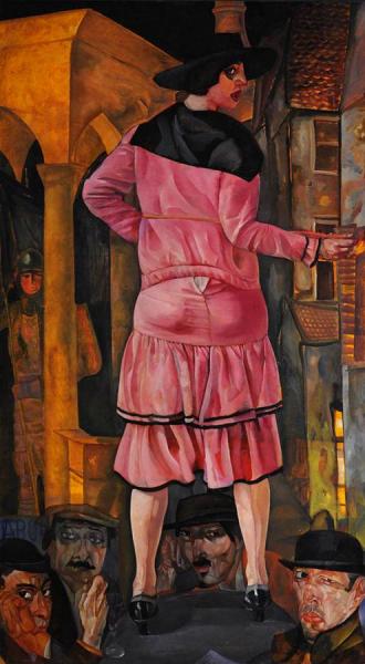 The Street Of Blondes by Boris Grigoriev