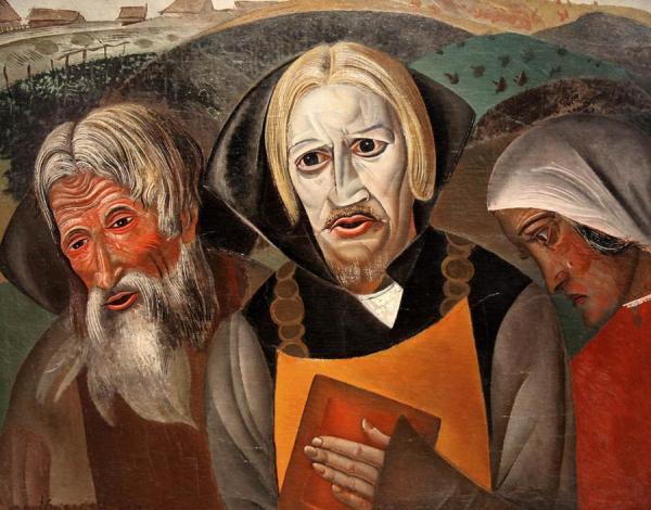 Vasily Kachalov As Czar Fedor by Boris Grigoriev Oil Painting Reproductions