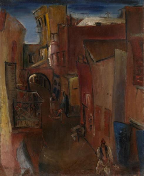 View Of A Moroccan Street by Boris Grigoriev