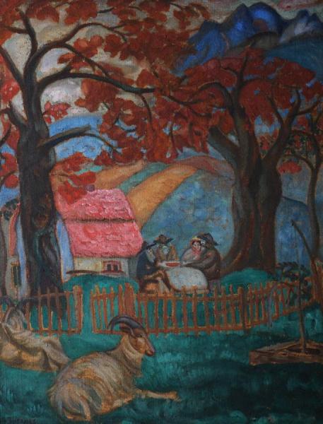 Village In Norway by Boris Grigoriev