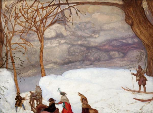Winter Fun by Boris Grigoriev