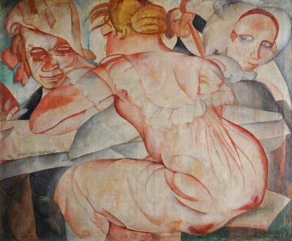 Woman With A Mirror by Boris Grigoriev