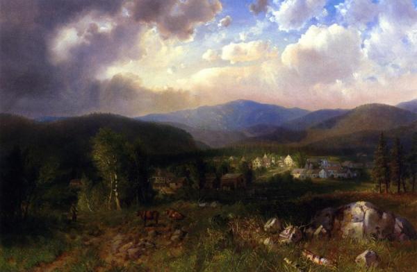 Mount Washington And The Village Of North Conway by Bradford Freeman