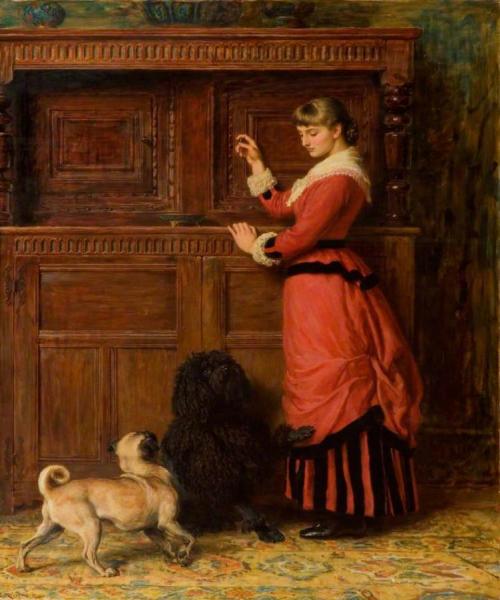 Cupboard Love by Briton Riviere Oil Painting Reproductions