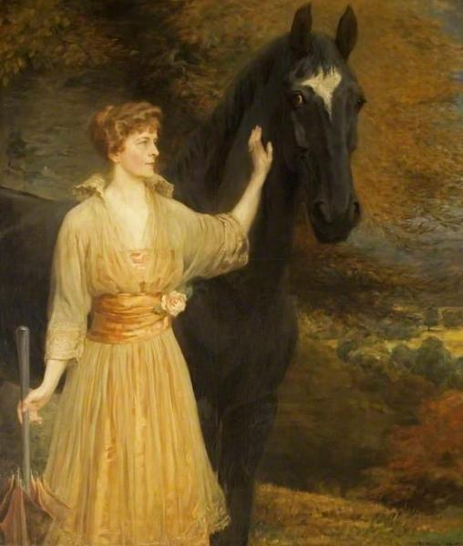 Lady Roundway Of Devizes, Wiltshire by Briton Riviere