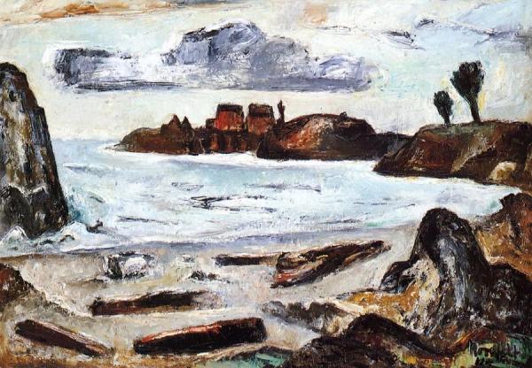 Low Tide, California by Bror Julius Olsson (b.j.o.) Nordfeldt