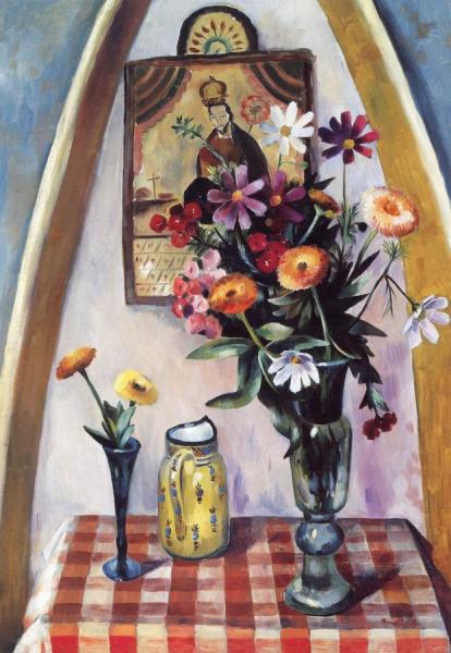 Still Life With Santo by Bror Julius Olsson (b.j.o.) Nordfeldt