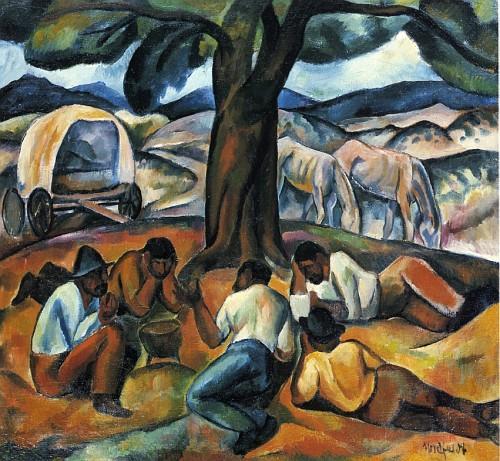 Teamsters Evening by Bror Julius Olsson (b.j.o.) Nordfeldt