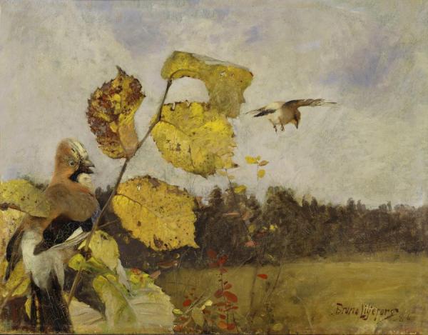 Jays by Bruno Liljefors Oil Painting Reproductions