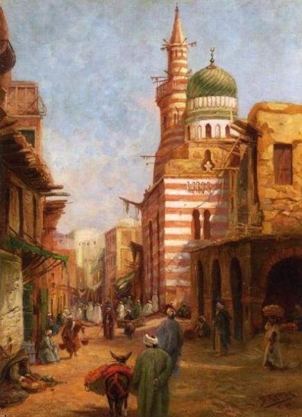 The Mosque Of Aytmish Al-bagazi, Old Cairo by Bruno Richter