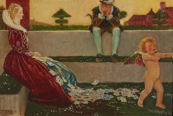Cupid And Campaspe by Byam Shaw Oil Painting Reproductions
