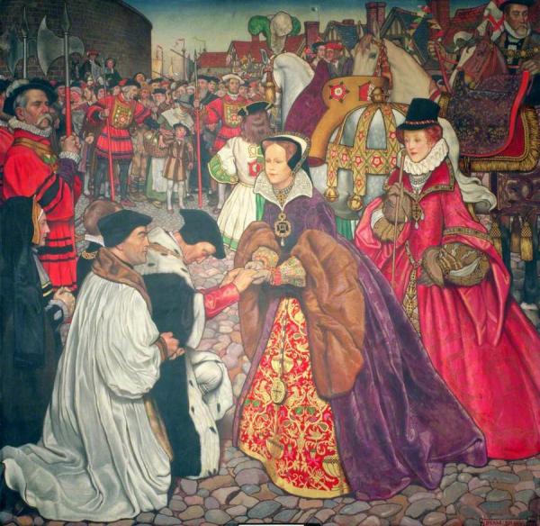 Byam Shaw The Entrance Of Mary I With Princess Elizabeth Into London, 1553
