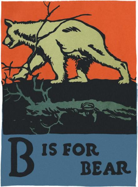 Alphabet   B Is For Bear by Charles Buckles Falls
