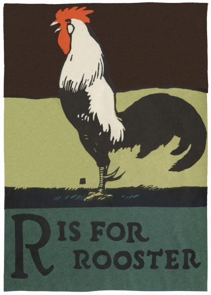 Alphabet   R Is For Rooster by Charles Buckles Falls