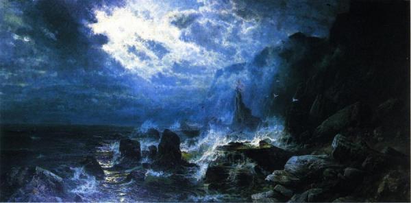 Moonlight Off The Coast Of Grand Manon by C. Philip Weber