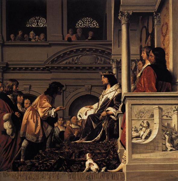 Count Willem Ii Of Holland Granting Privileges by Caesar Van Everdingen Oil Painting Reproductions
