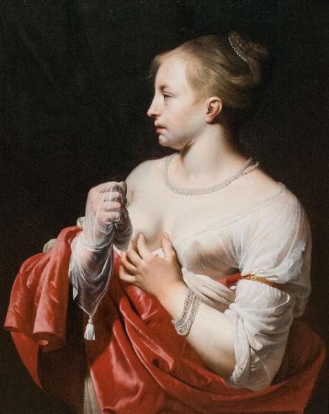 Female Figure, Possibly Lucretia by Caesar Van Everdingen