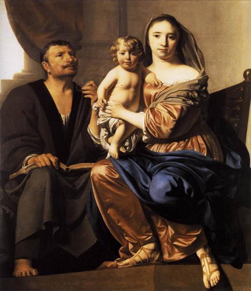 Holy Family by Caesar Van Everdingen Oil Painting Reproductions