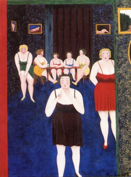 At The Bordello by Camille Bombois Oil Painting Reproductions