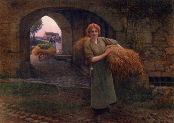 Carrying The Sheaves by Camille-félix Bellanger