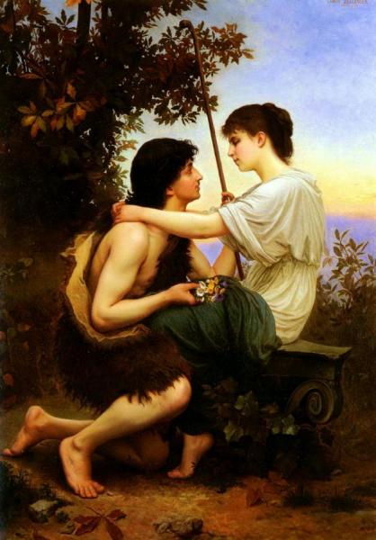 Idylle by Camille-félix Bellanger Oil Painting Reproductions