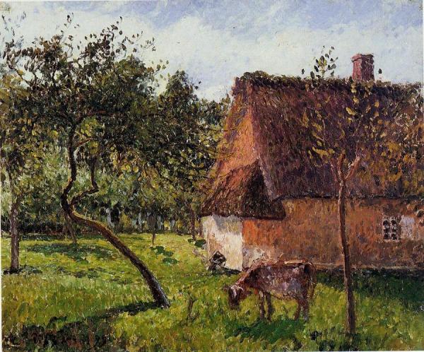 A Field In Varengeville by Camille Pissarro