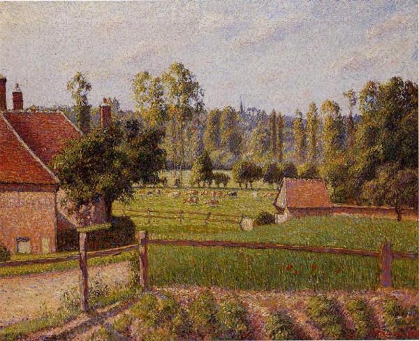 A Meadow In Eragny by Camille Pissarro