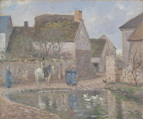 A Pond In Ennery by Camille Pissarro