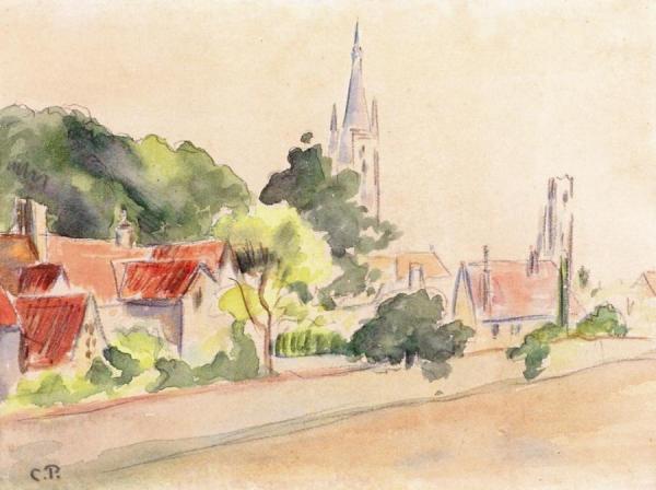 All Saint's Church, Beulah Hill by Camille Pissarro
