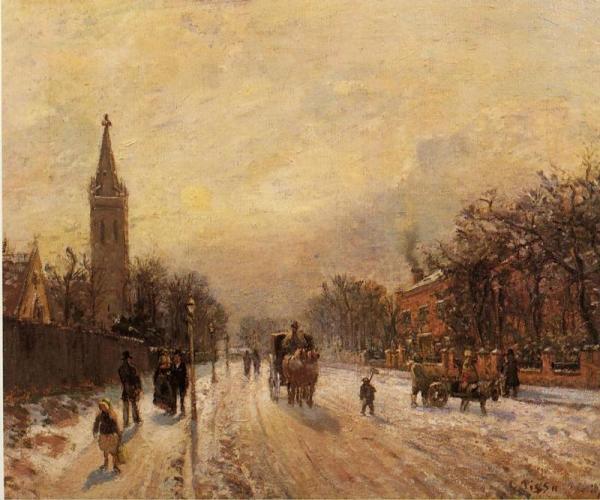 All Saints' Church, Upper Norwood by Camille Pissarro Oil Painting Reproductions
