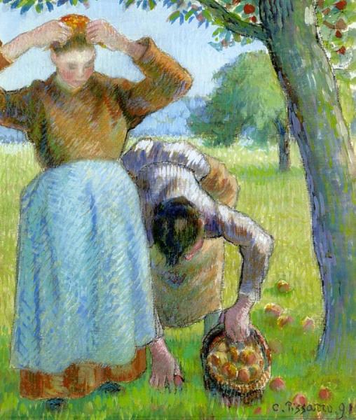 Apple Gatherers by Camille Pissarro