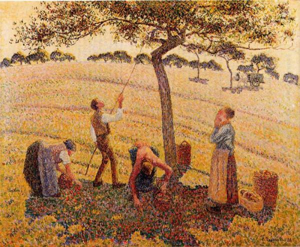 Apple Pickers, Eragny by Camille Pissarro