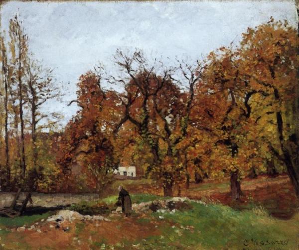 Autumn Landscape, Near Pontoise by Camille Pissarro