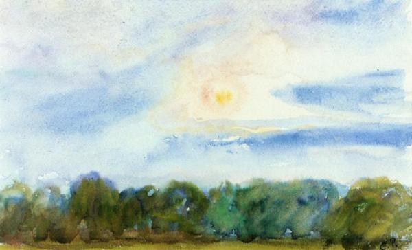 Banks Of The Seine, Near Rouen by Camille Pissarro