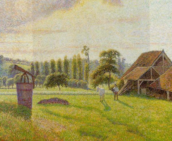 Brickworks At Eragny by Camille Pissarro Oil Painting Reproductions