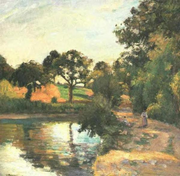 Bridge At Montfoucault by Camille Pissarro