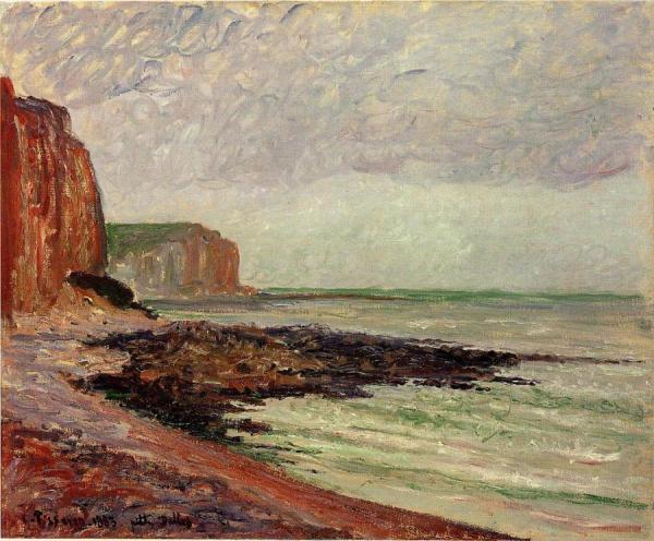 Cliffs At Petit Dalles by Camille Pissarro