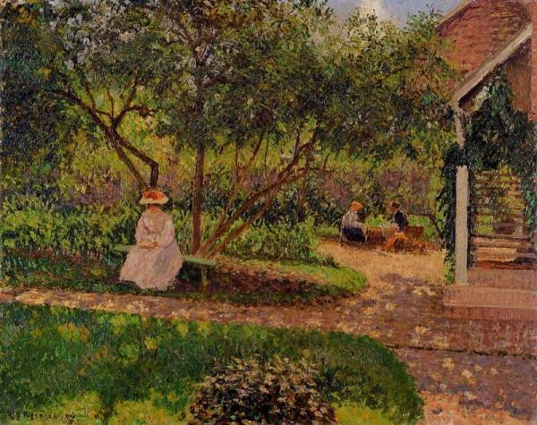 Corner Of The Garden In Eragny by Camille Pissarro